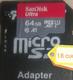 Micro SD clase 10 con 64Gb, acepta archivos de 5Gb