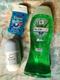 Shampoo, desodorante y gel dental