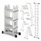 ESCALERA MULTIUSOS PLEGABLE HUNTER 4X4 4.68m 7 EN 1 NEW.