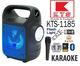 Bocina Bluetooth KTS1185 de 3 con luz LED y linterna