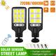 Potente lámpara LED Solar para exterior con remoto y sensor.