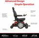Silla de ruedas eléctrica Pride Mobility Drive Power Chair p