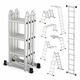 ESCALERA MULTIUSOS PLEGABLE LUISLADDER 12.5FT 7 EN 1 NUEVA.