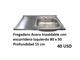 Fregadero Acero Inoxidable sin herraje