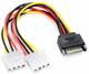 Adaptador SATA a 2 MOLEX / Caja controladora para fanes ARGB