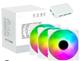 Kit de 3 fanes SAMA ARGB con caja controladora 