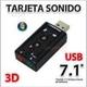 EXCELENTE TARJETA DE AUDIO USB_