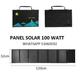 KIT SOLAR CON PANEL DE 100W PORTATIL+REGULADOR MPPT 