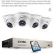 Sistema de Cámara de Seguridad ZOSI 4 Cameras 1080p FULL HD 