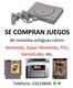 Compro juegos de Nintendo clásico, Super Nintendo