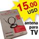 Antena para tv con amplificador de señal