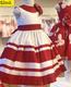 Vestido Rojo y Blanco